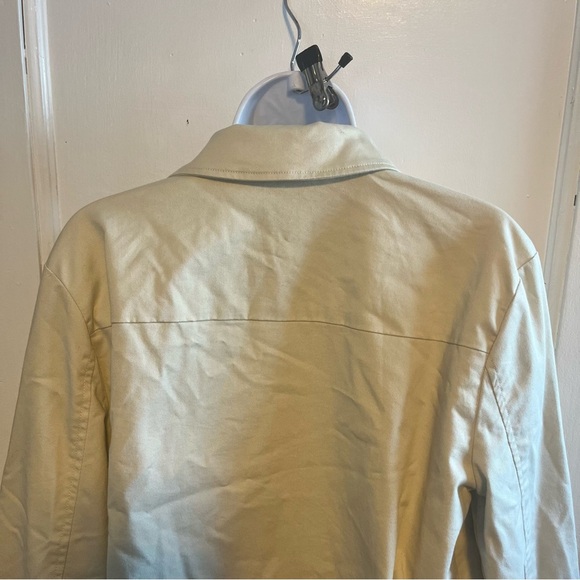 NEW Express Mens XS Jacket Beige Full Zip Stretch Cotton Twill Golf Windbreaker - Picture 10 of 12